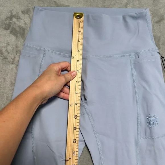 Spiderz Softball Leggings Women’s Small Ice Blue Pockets - Picture 7 of 8